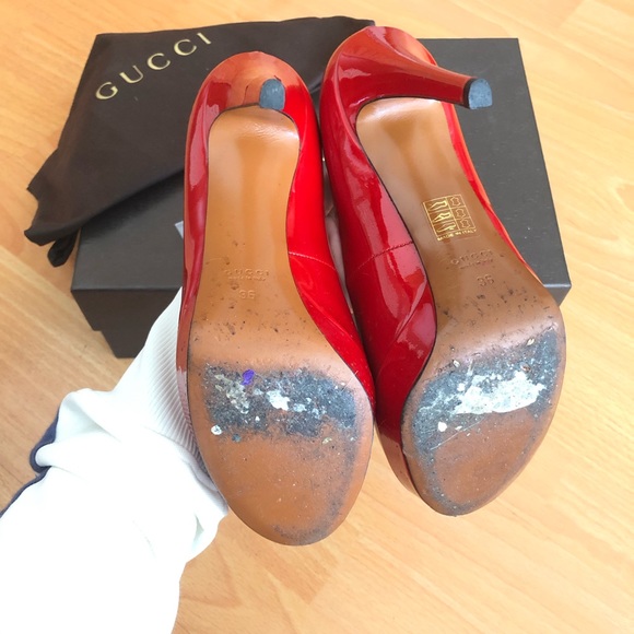 Authentic Gucci vernice crystal pumps - Picture 6 of 6